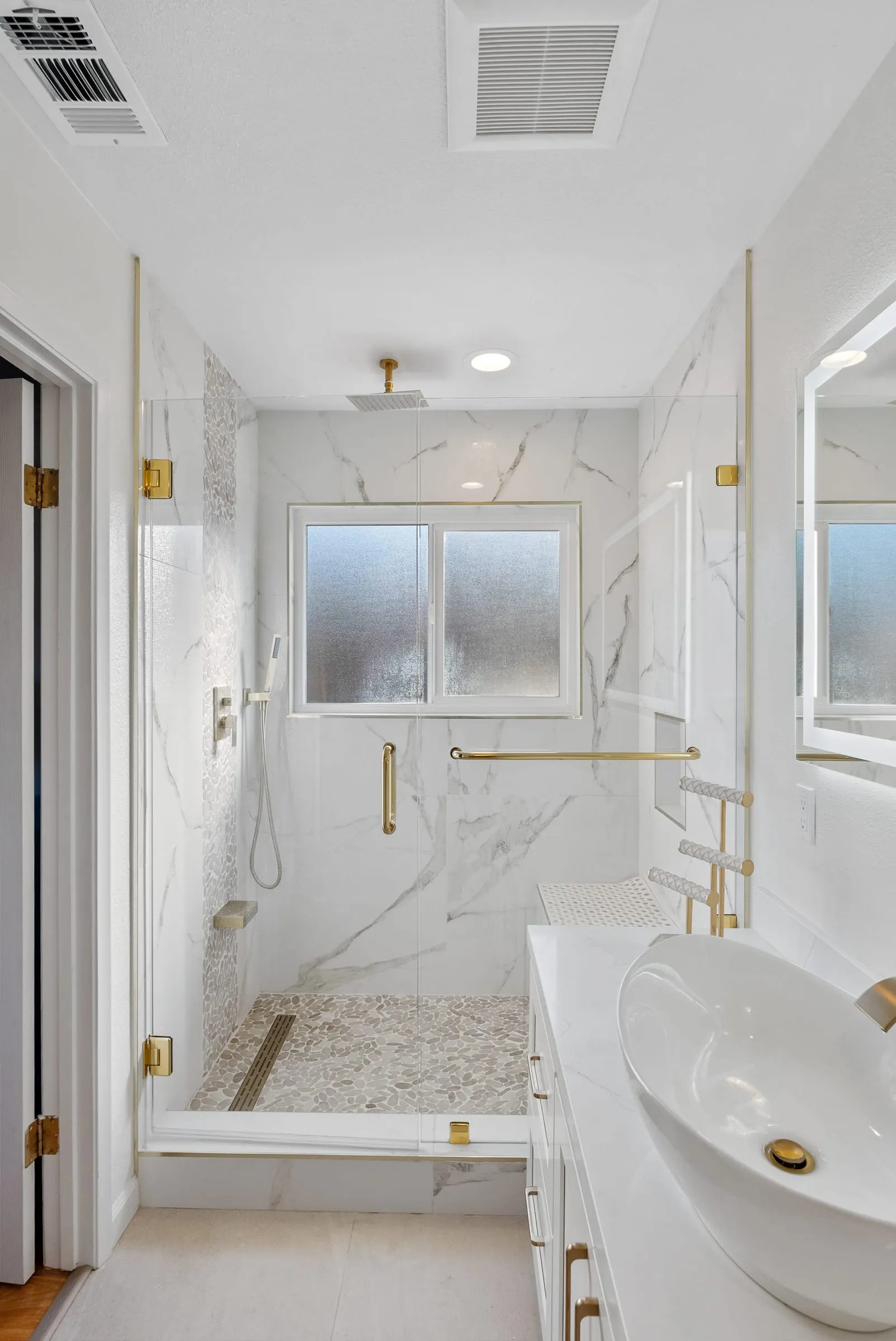 marble slab shower
