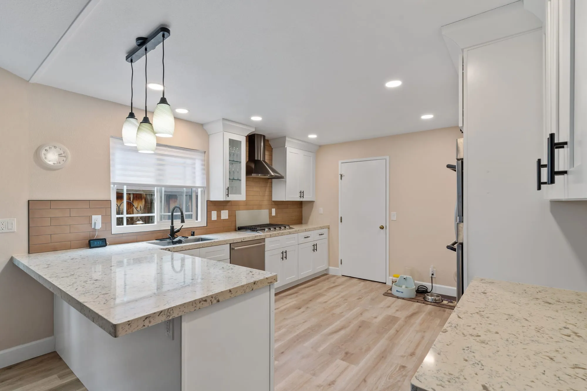 kitchen wide from hall